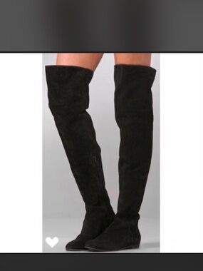 Giuseppe Zanotti Black Over-the-Knee Suede Boots